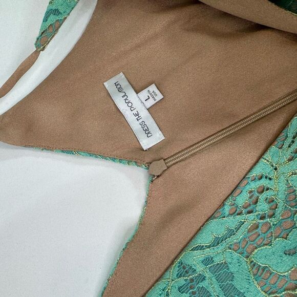 Dress the Population Green Ruffled Tiered Sundress - Picture 5 of 10